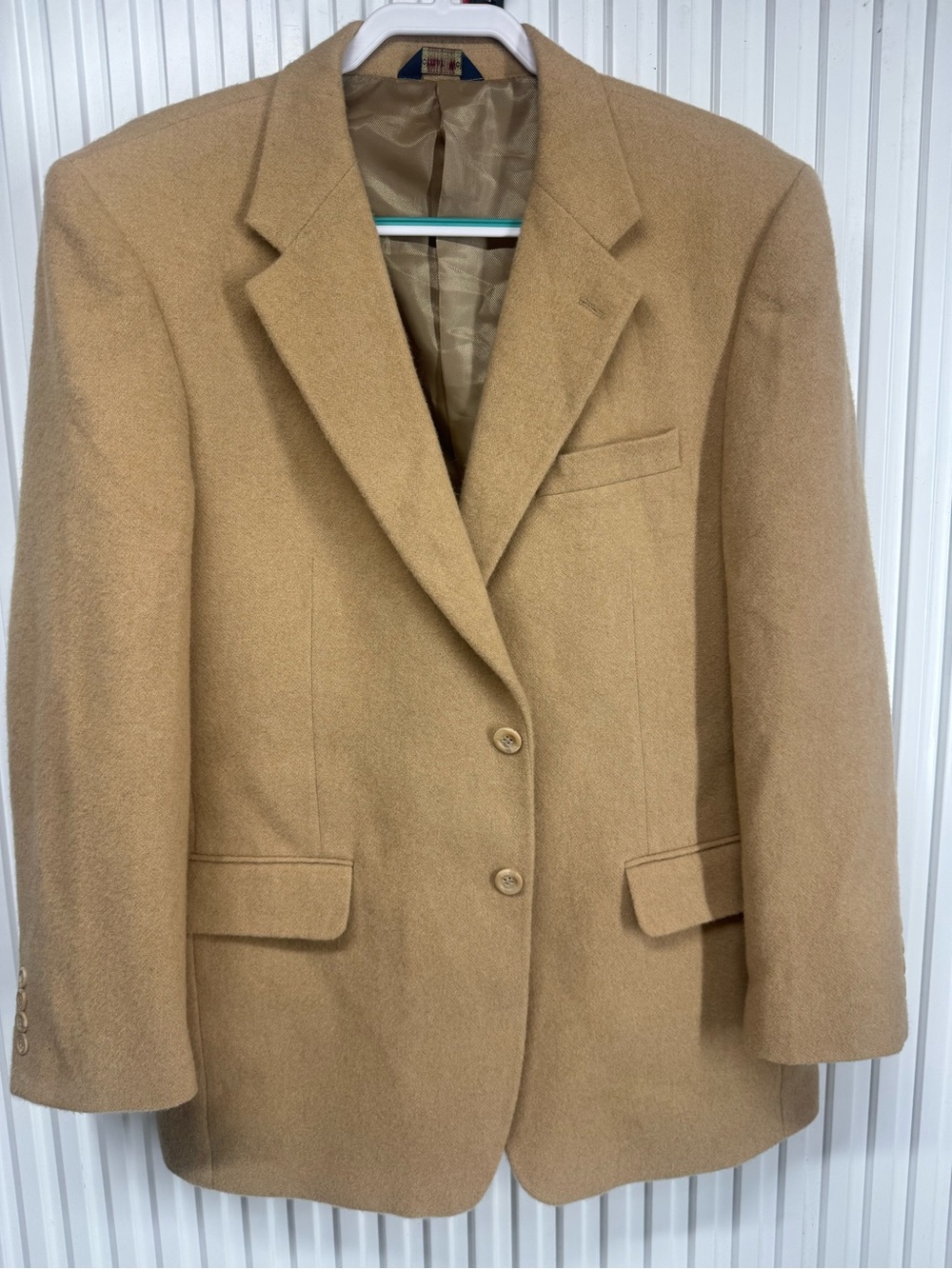 Norman Wells Camel Coat with Tan Lining 42R